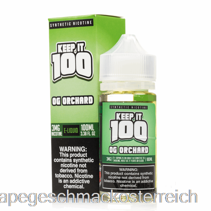 Und Obstgarten - 100 - 100 Ml 6 Mg Vape-Geschmack Behalten